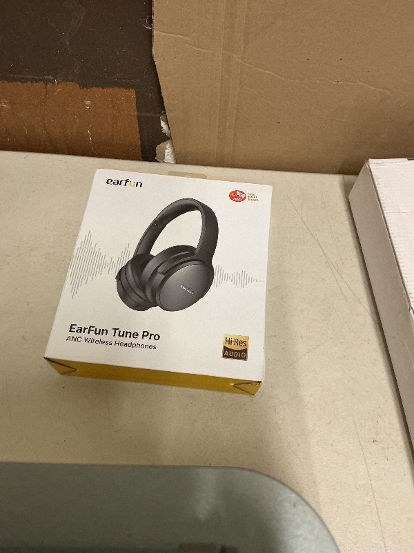Photo 1 of EarFun Tune Pro Active Noise Canceling Headphones, Wireless Bluetooth Headphones with 5 Mics, 120H Playtime, Bluetooth 5.4, Hi-Res Audio, Multipoint Connection, Custom EQ via App, Comfortable Fit