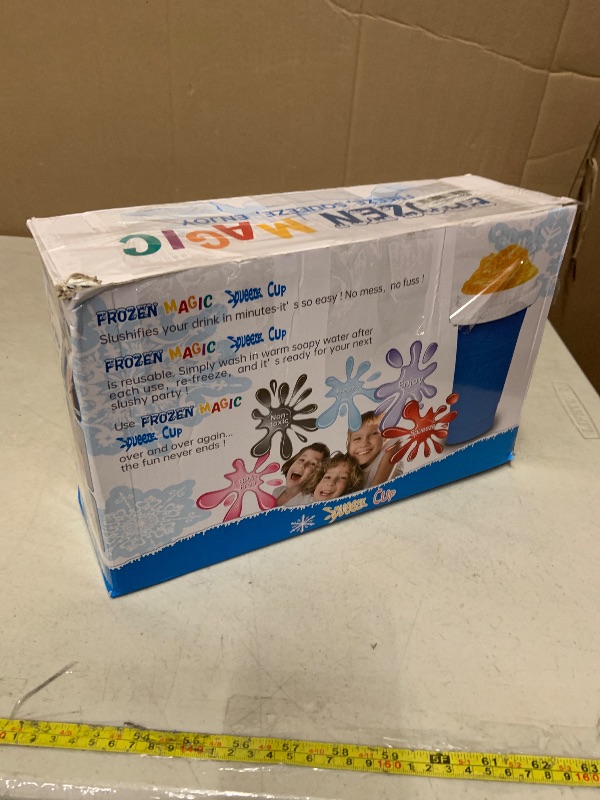 Photo 1 of 3 Pack Slushy Cup, Slushie Maker Cups, Magic Quick Frozen Squeeze Cups for Ice Cream Juice Milk Yogurt, DIY Smoothie Cooling Cup with Lid and Straw for Kids Friends Family (Blue Pink Green)