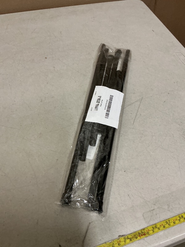 Photo 1 of 2 Pack Spring Tension Rods 28-43 Inches,5/8" Diameter Black Spring Load Adjustable Expandable,Small Short Tension Curtain Rod for Windows,Kitchen,Doorway,Bathroom,Cupboard Bars