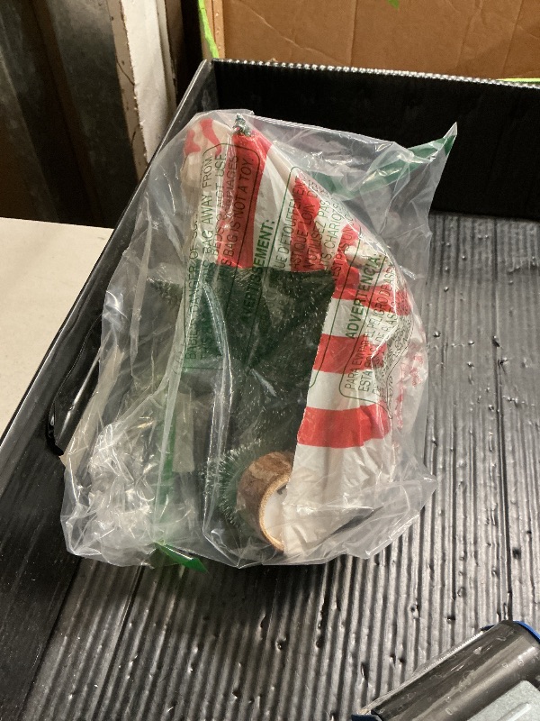 Photo 1 of 4 PCS Mini Christmas Trees, 4 Sizes Artificial Christmas Trees with 2 Modes LED String Lights Timer, Bottle Brush Trees Battery Powered Tabletop Tree Decoration (Warm White)