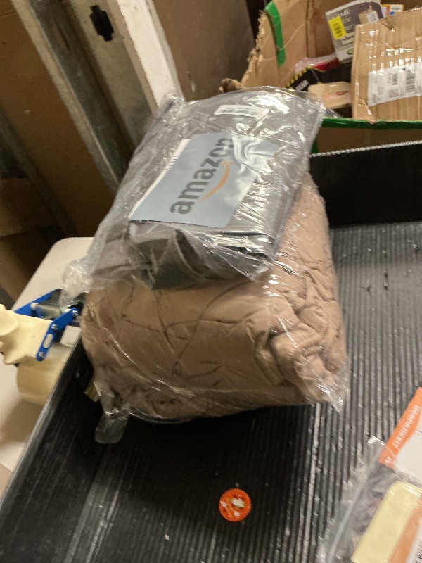 Photo 1 of SNOWMAN Premium Down Comforter Queen Size, Luxurious Heavyweight Duvet Insert with Cotton Blended Fabric, 3D Baffle Box Design Hotel Style Bedding Comforter (Khaki, 90"x90")