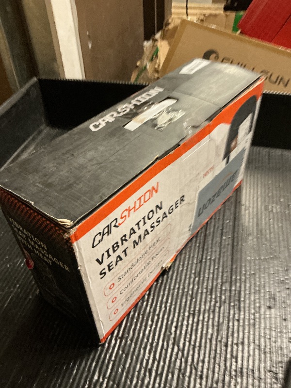 Photo 1 of CARSHION Massage Seat Cushion with Full Back Thighs Heat Back Massager for Chair with 3 Heating Pads 6 Vibrating Motors, Massage Chair Pad for Home Office, Heated Seat Cover Warmer for Pain Relief