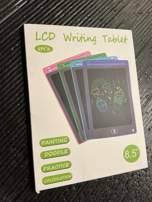 Photo 1 of 4 Pack LCD Writing Tablet for Kids, 8.5 Inch Colorful Doodle Board Drawing Tablet, Educational Learning Toys Birthday Gifts for Boys Girls Age 3 4 5 6 7 8
