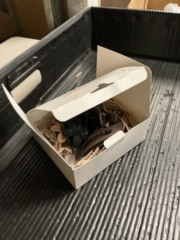 Photo 1 of 12 Pack Flat Hair Clips Set for Women –Matte Neutral Claw Clips, Flat Barrettes & Flower Hair Pins in Black, Blonde,Light Brown & Dark Brown, Strong Hold Styling Accessories for Thick & Thin Hair