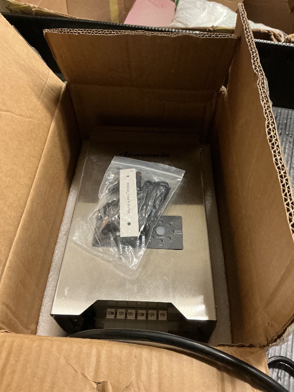 Photo 1 of DEWENWILS 600W Low Voltage Landscape Transformer with 2-Zone, Landscape Lighting Transformer with Photocell Sensor & Countdown Timer, 120V AC to 12V/15 AC, Stainless Steel for Outdoor Light, LED Light