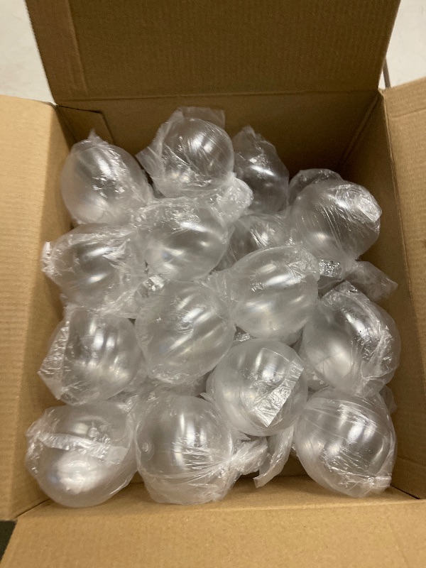 Photo 1 of 30 Pcs Christmas Clear Ornament Balls,2.36 lnch Plastic Fillable Ornaments Ball,Xmas Tree DIY Hanging Crafts for Wedding Party Holiday Birthday Decor,Bulk Round Transparent