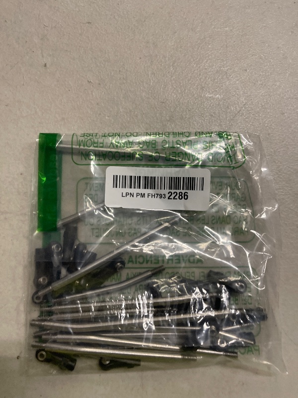 Photo 1 of RZXYLRC 313mm Wheelbase 10Pcs Stainless Steel Link Rod Linkage for 1/10 RC Axial SCX10 II AX90046 AX90047 Rock Crawlers Metal Upgrade Parts