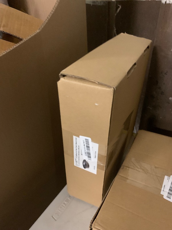 Photo 1 of U-nitt 12" Spill Bowl Downspout Catch Basin for Rain Chain Anchoring & Stake | Rainwater Collection for Roof |Gutter Catch Basin | Good for Water Fountain & Birdbath | Black | Handles Heavy Rain