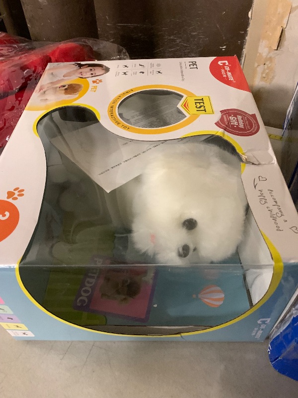 Photo 1 of Plush Interactive Maltese Simulation Dog- Puppy Dog Toy for Kids-with Walking, Barking, Wagging Tail & Talking- Robotic Present Pet Toy for Toddler Kids Girls Boys