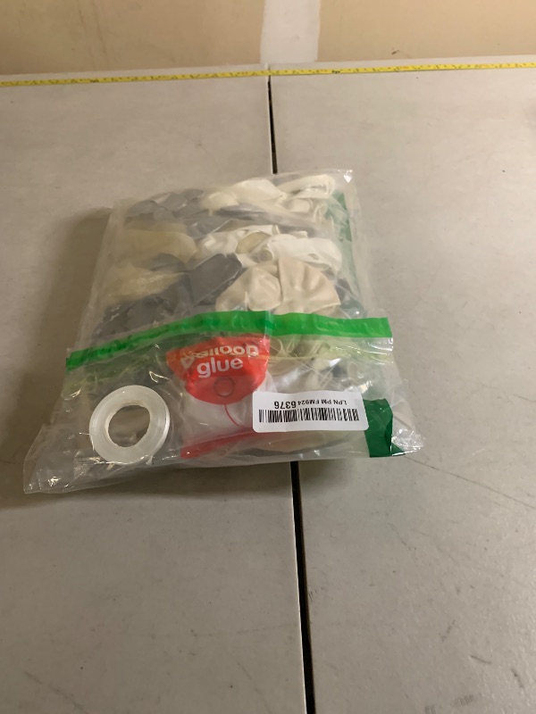 Photo 1 of 139pcs Snowflake Balloon Arch Kit with Silver Foil Clear Print Pearl White and Silver Balloons for Baby Shower Birthday Party Decorations