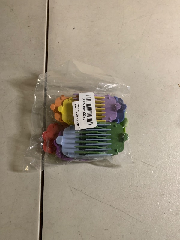 Photo 1 of 10 Color Professional Hair Cutting Guards and Combs Set - Coded Guides from 1/16 to 1 for Clippers and Trimmers #3170-400