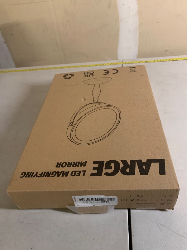 Photo 1 of DASLAVA 30x Magnifying Mirror, Lighted Makeup Mirror with 3 Colors Modes & Adjustable Brightness, 5000mAh Rechargeable, 360° Rotation Double Side, Large Magnifying Vanity Mirror, Gifts for Women