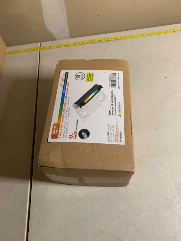 Photo 1 of CLOUDY BAY [8 Pack] 4 Inch 3W 5CCT Hardscape Paver Light,Retainng Wall Lights Outdoor,IP65 Waterproof,2700K/3000K/3500K/4000K/5000K Selectable,12V-15 VAC/DC Low Voltage,Frost Lens Step Deck Light