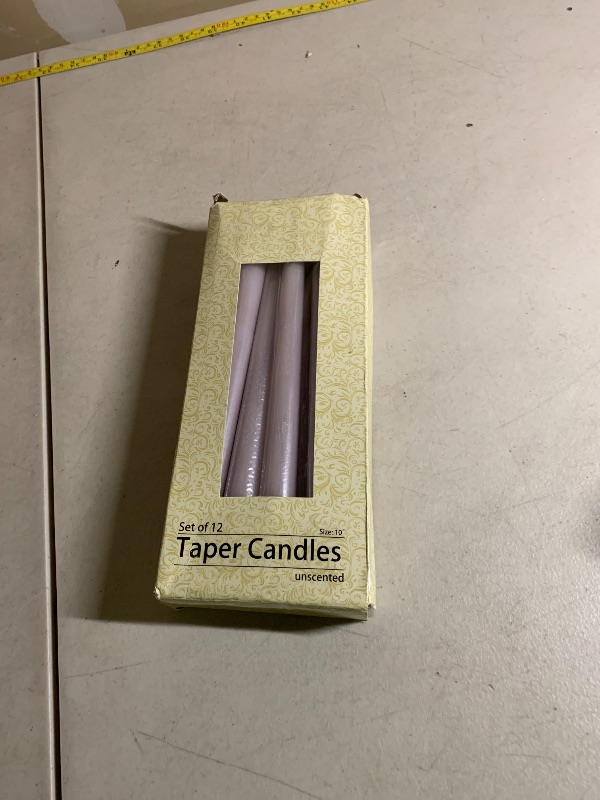 Photo 1 of 10 Inch Lavender Taper Candles