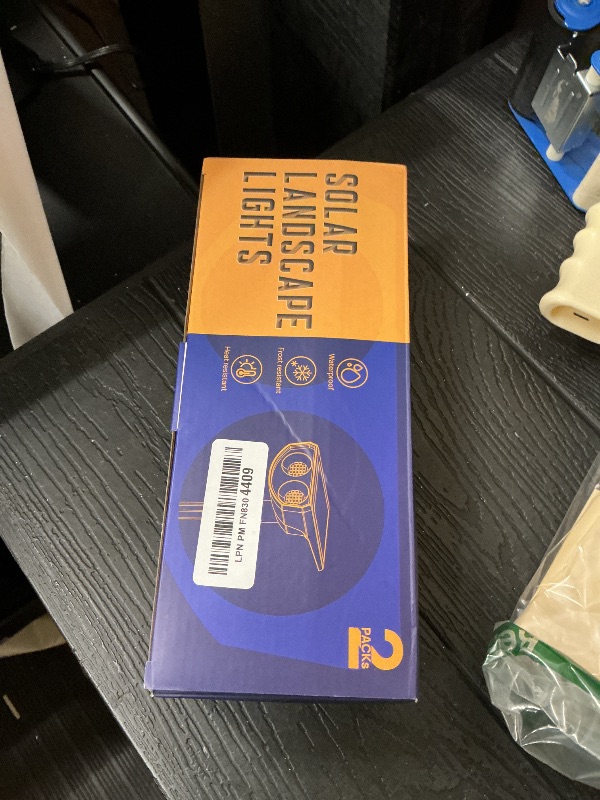 Photo 1 of Kyosho Solar Color Spot Lights Outdoor, 9 Lighting Modes Halloween Christmas Lights, 38 LEDs Color Changing Waterproof RGBW Multicolor Tree Pool Solar Spotlight, 2 Pack