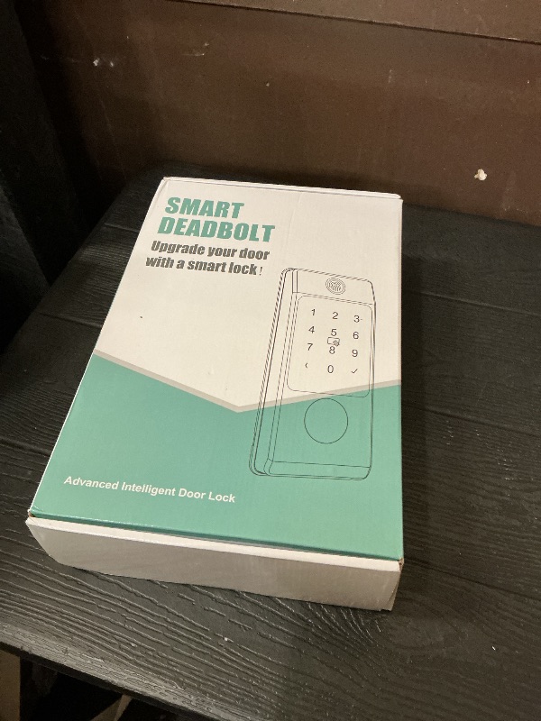 Photo 1 of CINOP WiFi Smart Locks for Front Door with Handle Set, App Control, Keyless Entry Door Lock Fingerprint Deadbolt, Electronic Digital Touchscreen keypad, Smart Lock, Easy Install (Black)