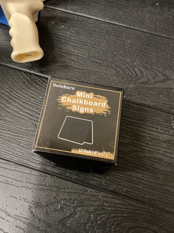 Photo 1 of 12 Pack 4"x3"Mini Chalkboard Signs for Chalk Sign for Food - Party - Buffet - Table Sign Chalkboard - Wedding - Bakery - Small