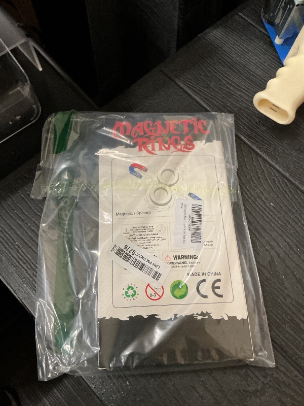 Photo 1 of 12Pcs Magnetic Rings Fidget Toys Spinner Set Valentines Day Easter Basket Stuffers for Kids Party Favors,Finger Magnet Rings Endless Hours of Fun ADHD Stress Relief Fidget Spinners for Birthday Adults