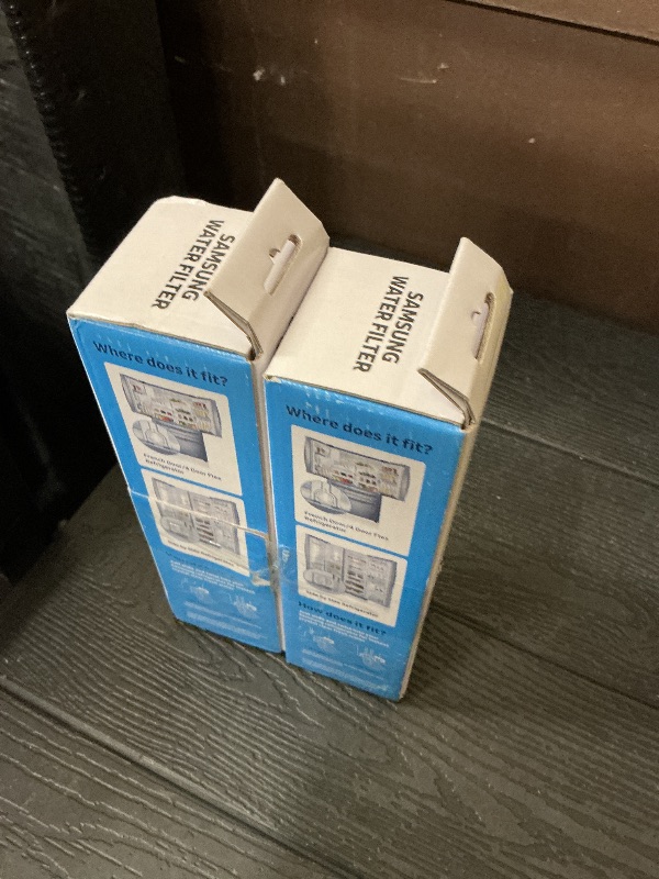 Photo 1 of Samsung® HAF-CIN/EXP Refrigerator Water Filter – Compatible with DA29-00020B & DA97-08006A-1 – Carbon Block Filtration, 99% Contaminant Reduction – Fresh Drinking Water – 6-Month Life (2 Pack)