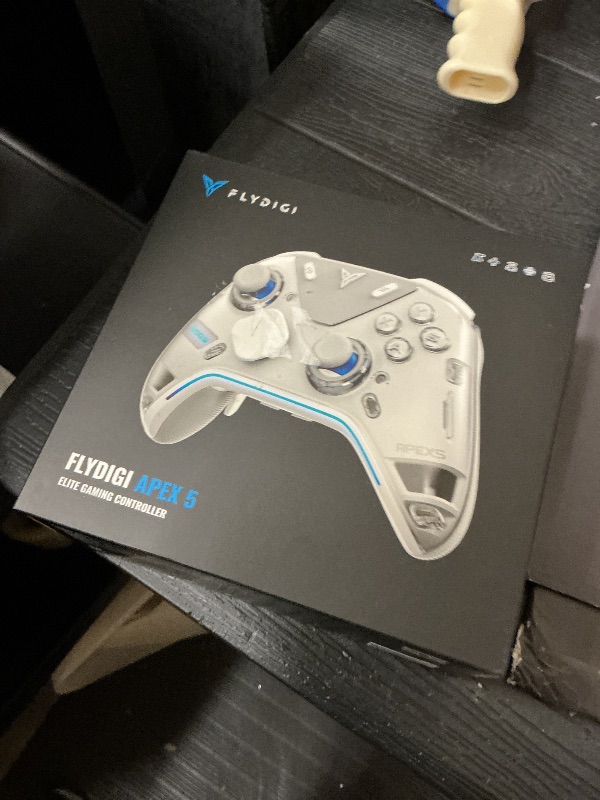 Photo 1 of FLYDIGI Apex 5 PC Controller, Forceflex Joystick 2.0, ForceAdapt Triggers, 3ms Ultra-Low Latency, RGB Light Bar, Full-Color LCD Display,1500mAh Battery PC/NS/Android/TV