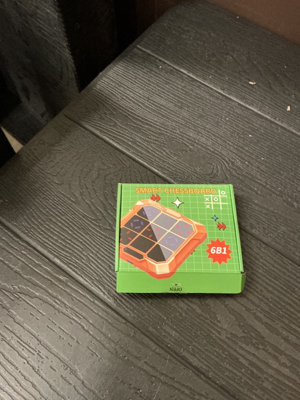 Photo 1 of 2026 Upgrade 6 in 1 Tic-Tac-Toe Handheld Game for Kids & Teens, 1-2 Players, Electronic Travel Board with 6 Games, Light Up Memory Games & Whack Game Mole, Fidget Puzzle Toys for Boys Girls Ages 6-12+