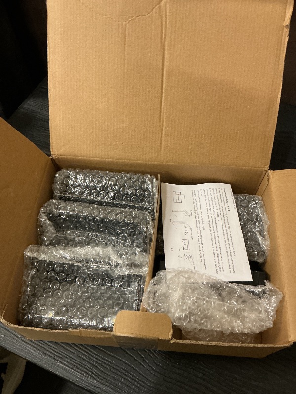 Photo 1 of 12 Pack Solar Up and Down Wall Lights Outdoor Decorative Fence Mount LED Lamps for Outside Deck, Porch, Patio, Backyard, Garden, IP65 Waterproof and Durable Materials for Long Term Use (Cool White)