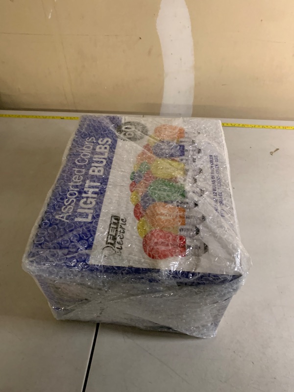 Photo 1 of Feit Electric COMINHKPR92889 Multicolor Light Bulbs (60 Pack), 60 Count (Pack of 1), Assorted