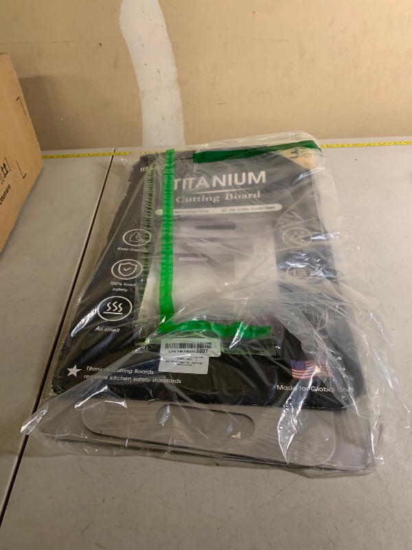 Photo 1 of 3-Pack Titanium Cutting Board Set, Non-Slip & Double-Sided Design, 100% Pure Titanium Food-Grade Non Toxic Cutting Board, Knife-Friendly, Dishwasher Safe