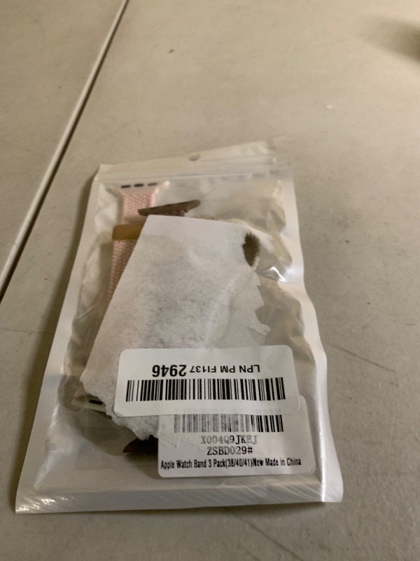 Photo 1 of 3 Pack Slim Braided Stretchy Bands Compatible with Apple Watch Band 38mm 40mm 41mm 42mm 44mm 45mm 46mm 49mm Women Men, Thin Nylon Magnetic Strap Bands for iWatch Series 10/9/8/7/6/5/4/3/2/1/SE Ultra