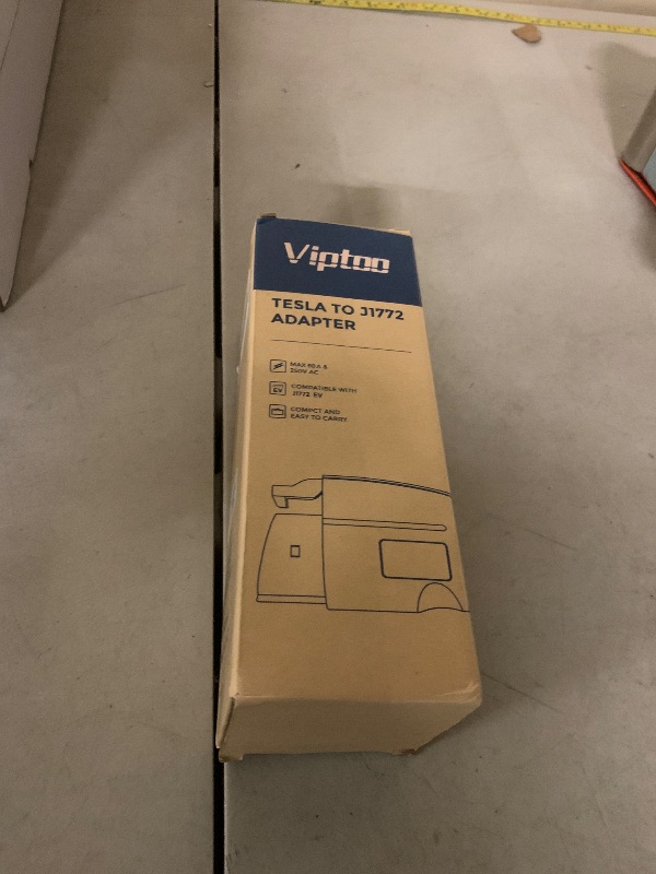 Photo 1 of VIPTOO for Tesla to J1772 Charging Adapter 60A 250V AC— NACS to J1772 EV Connector with LED Indicator, Compatible with Tesla Wall/Mobile/Destination Chargers (Black)