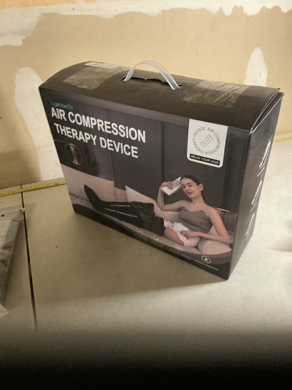 Photo 1 of lymneth Professional Air Compression Leg Massager for Circulation and Pain Relief, Cordless Full Leg Recovery Boots with Dual Controllers, Sequential Compression Therapy Machine - Pair, L