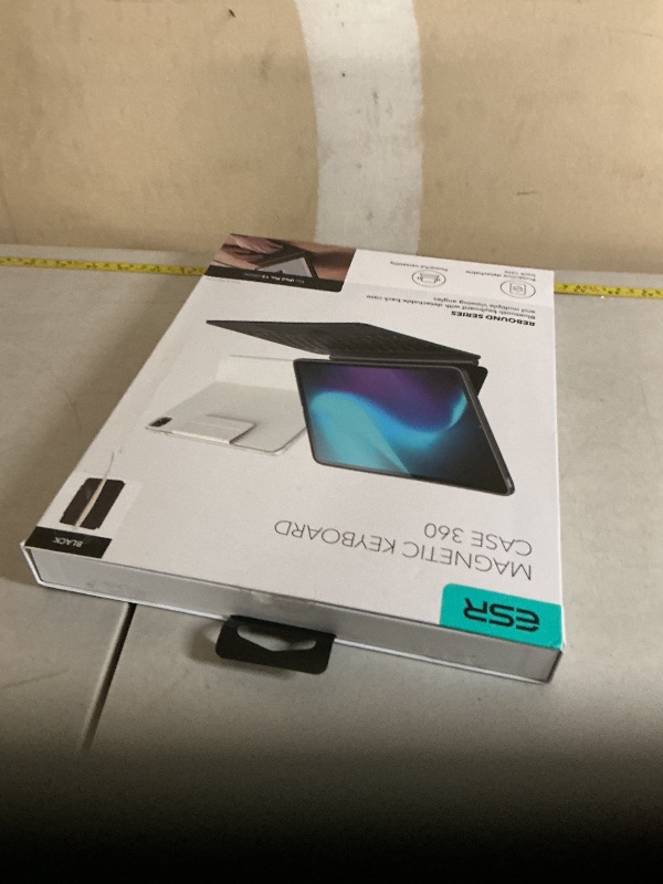 Photo 1 of ESR iPad Pro 13 Inch Case with Keyboard (M5/M4, 2025/2024), iPad Pro 13 Keyboard Case with Easy-Set Magnetic Stand, Portrait/Raised Modes for iPad Pro 13, Removable, Rebound 360 Series, Black