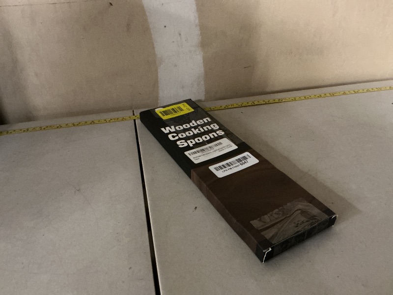 Photo 1 of 2PCS Wooden Spoons for Cooking, Natural Acacia Wood Cooking Spoons, Large Serving Spoons for Nonstick Cookware, Heat Resistant Durable Wooden Kitchen Utensils for Mixing Salad, Serving and Stirring