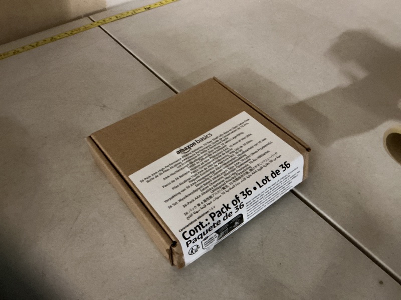 Photo 1 of Amazon Basics AAA Alkaline High-Performance Batteries, 1.5 Volt, 10-Year Shelf Life, 36 Count (Pack of 1)