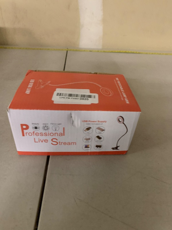 Photo 1 of 10X Magnifying Glass with Light, Clip on Mganifier with Light, 48 LED Desk Magnifying Glass wtih Clamp, 3 Modes Dimmable Magnifying LED Lamps for Bed Work Crafts DIY Repair White