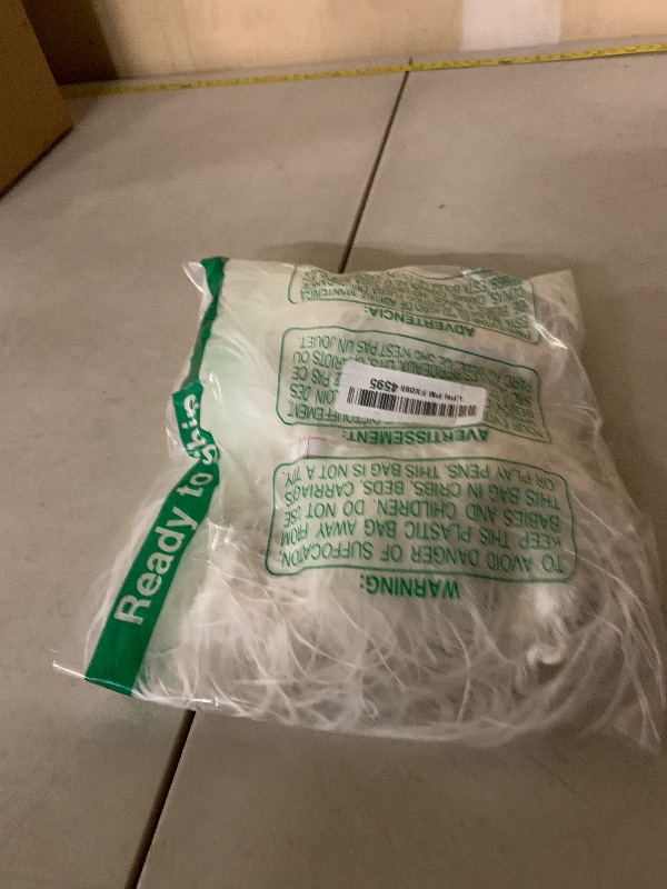 Photo 1 of 2 Yards 30g Fluffy Marabou Ostrich Feather Trim for DIY Craft Sewing Trim Home Wedding Party Decoration-White