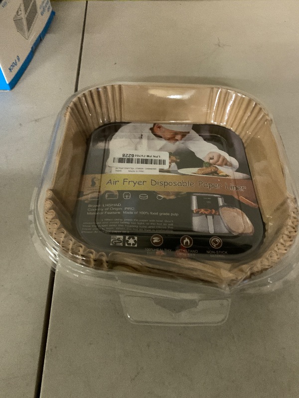 Photo 1 of 4 qt Air Fryer Liners, Chefman Air Fryer Liners, Disposable 4qt Air Fryer Liner for GreenLife 4.5 QT Cuisinart Airfryer, Non-stick Parchment Paper for Frying, Baking- Unbleached(120Pcs)