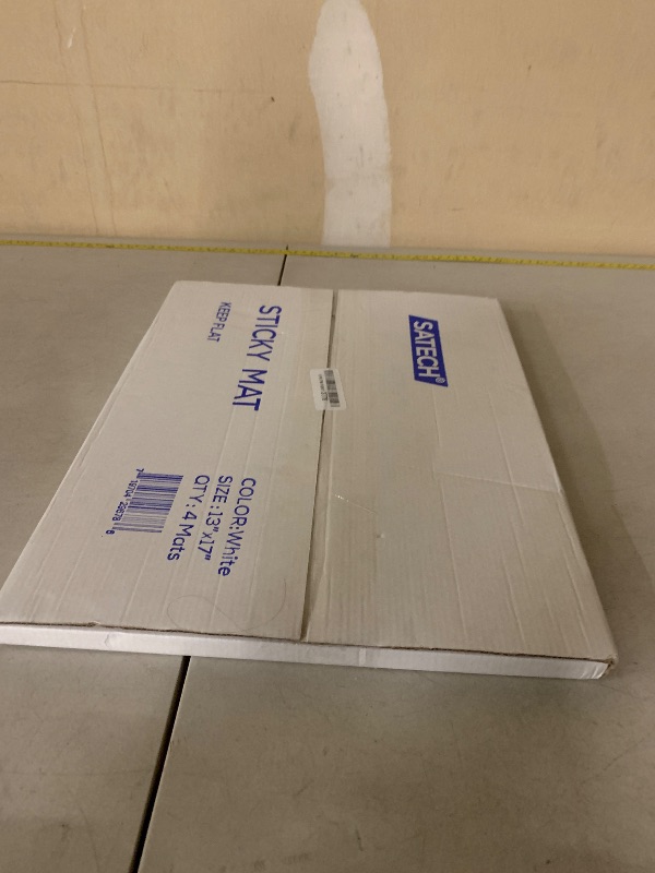 Photo 1 of SATECH Sticky/Tacky/Adhesive Mat 13" x 17" for Basketball Shoes Cleanroom Pets Garage White (Case of 4 Mats,30 Sheets Each)