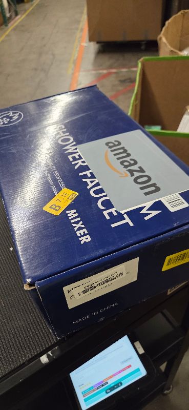 Photo 1 of 3 Handles Shower Faucet Set with Tub Spout Bathtub Shower Faucet Combo Set Shower Systems Complete Tub and Shower Trim Kit Matte Black…