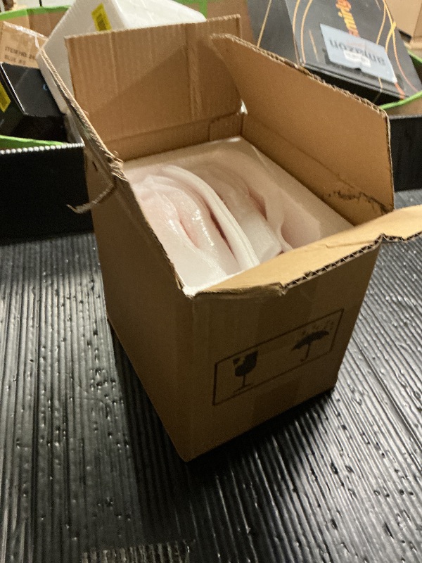 Photo 1 of OMAYKEY 6.3 Inch Ceramic Dessert Plates, Small Salad Plates, Porcelain Heart Shaped Appetizer Plates, Dinner Plates for Cake, Snack, Ice Cream, Microwave, Oven, Dishwasher Safe, Pink - Set of 10