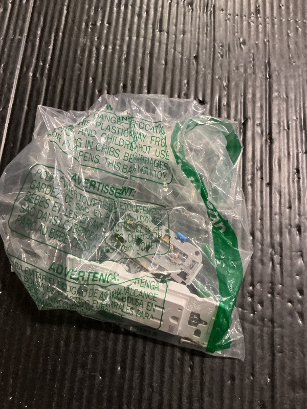 Photo 1 of **SELLING FOR PARTS**Lever Edge 15 Amp Self-Test, Tamper/Weather Resistant GFCI Outlet, EGFW1-KW, White