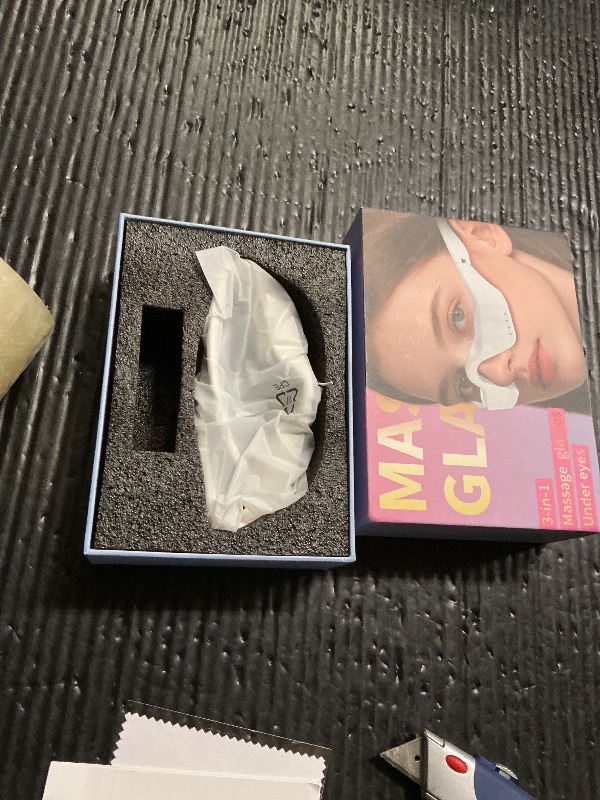 Photo 1 of 5-in-1 Smart Eye Massager Glasses - Red Light Therapy with Microcurrent, Heat & Vibration, for Eye Bags Dark Circles Puffiness Wrinkles Fine Lines Eye Strain Gift for Women & Men