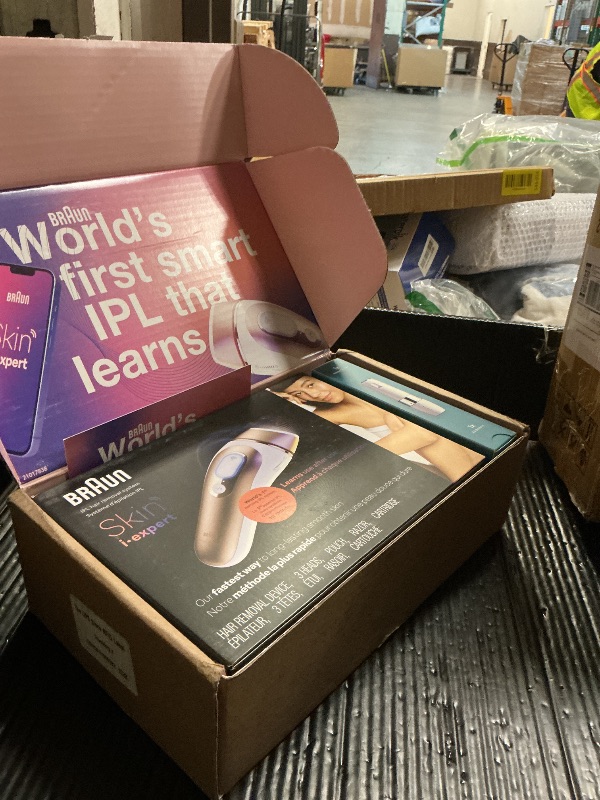 Photo 1 of Braun Smart IPL, Skin i·Expert Pro 7: at Home Laser Hair Removal for Women and Men, Permanent Visible Hair Reduction, with Free App, Vanity Case, Venus Razor, 2 Smart Heads, Facial Trimmer, IPL7219