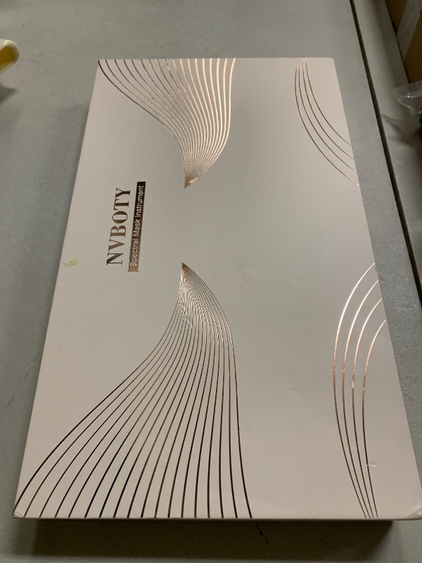 Photo 1 of NVBOTY LED Face Mask Light Therapy, 4 Modes Portable Red Light Therapy for Face, 2000mAh Rechargeable Remote, Blue, Orange, 850NM Infrared & Red Light Mask, 400 LEDs, Timing Function, at Home & Travel