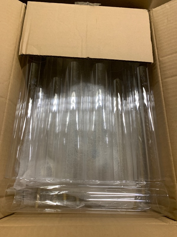 Photo 1 of 2Pcs Gold 7 Arm Candelabra Candle Stand for Wedding, Metal Candlestick Holder with Acrylic Lampshade for Theme Party Table Centerpieces Wedding Holiday Birthday Party (48Inch) Fit LED Taper Candles