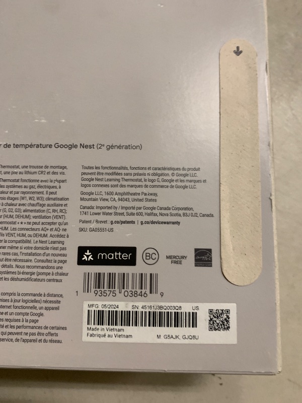 Photo 1 of Google Nest Learning Thermostat (4th gen) + Nest Temperature Sensor (2nd gen) - Silver