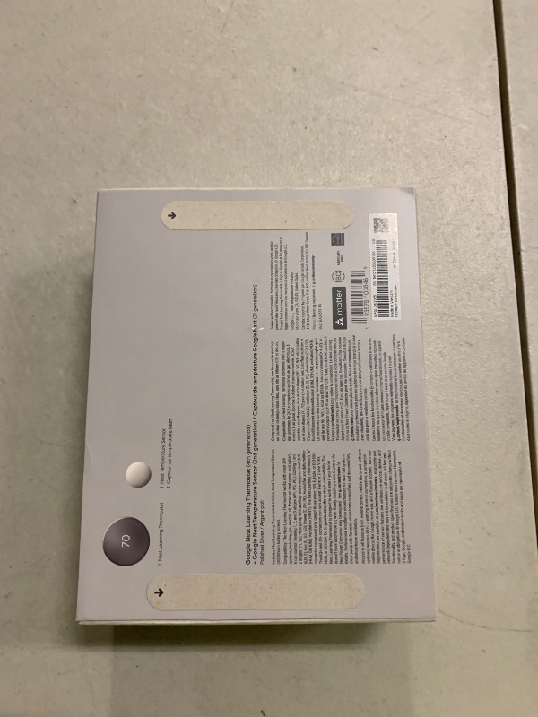 Photo 1 of Google Nest Learning Thermostat (4th gen) + Nest Temperature Sensor (2nd gen) - Silver