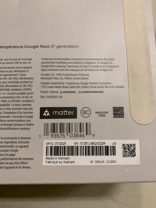 Photo 1 of Google Nest Learning Thermostat (4th gen) + Nest Temperature Sensor (2nd gen) - Silver