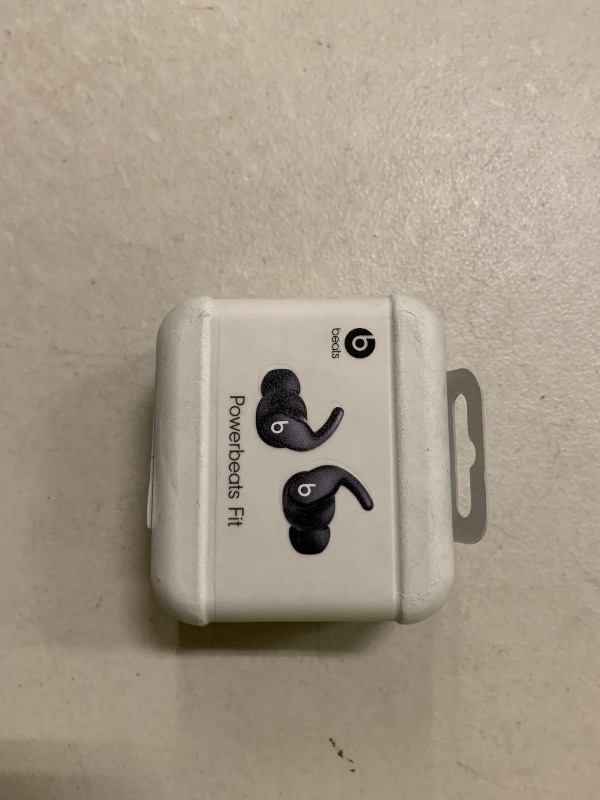 Photo 1 of Beats Powerbeats Fit - Wireless Noise Cancelling Workout Earbuds with Secure-Fit Wingtips, Up to 30-Hour Battery Life, Sweat & Water Resistant, Apple & Android Compatible - Jet Black