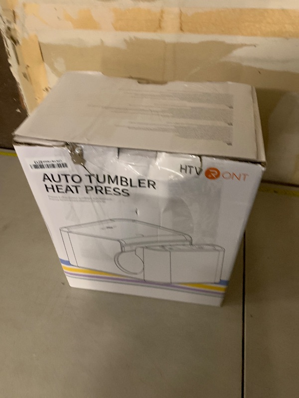 Photo 1 of HTVRONT Auto Tumbler Heat Press Machine - Mug Heat Press Heat Up Fast & Even, Professional Tumbler Press High-Security for 2.95"-3.18" Sublimation Tumblers, Cups, Glasses and Mugs, White